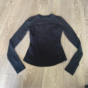 Lululemon black long sleeve mesh